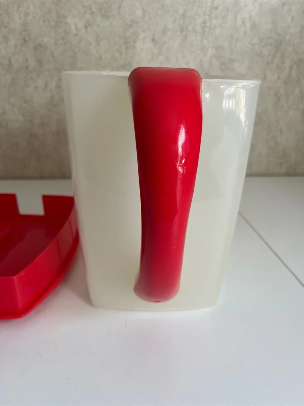 Mr Coffee Iced Tea Replacement Pitcher TM 75 Red Lid 3 Quart Square Plastic